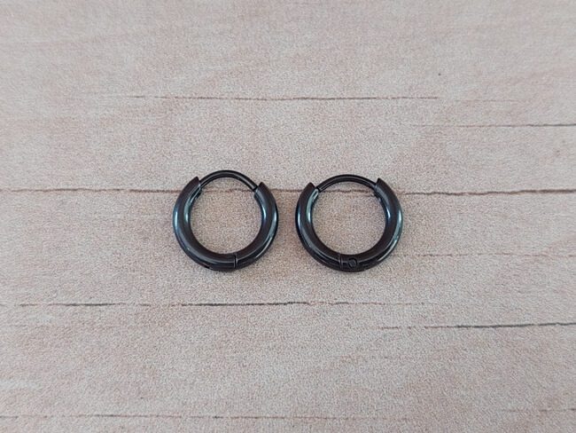 ARO ARGOLLA 2.0 MM DE ACERO NEGRO CON BISAGRA. DIÁMETRO INTERIOR 10 MM