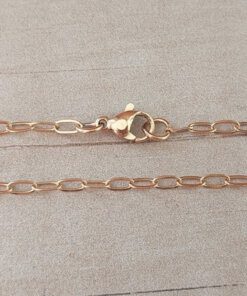 CADENA DE ACERO DORADO FORCET 0.6