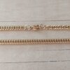 CADENA DE ACERO DORADO GRUMET TEJIDA 0,8 TEJIDA DIAMANTADA.