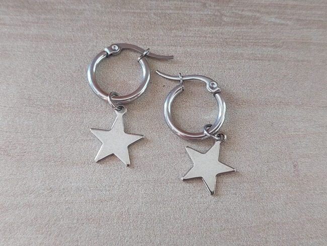 ARO DE ACERO ARGOLLA 14 MM CON ESTRELLA