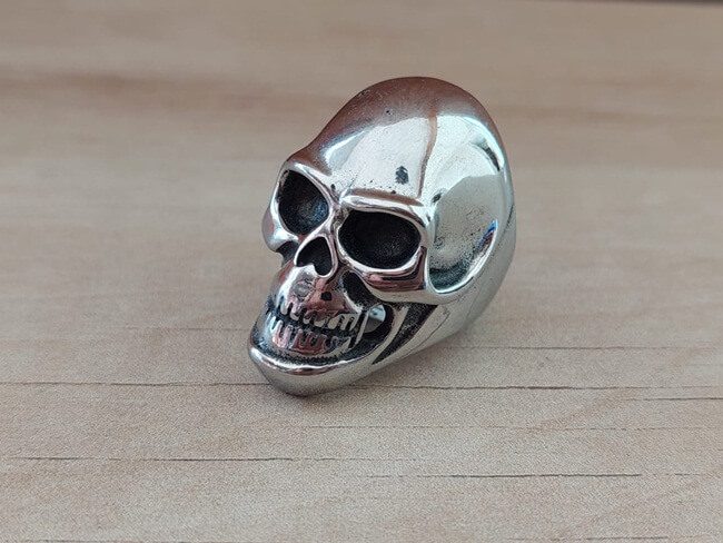 ANILLO DE ACERO CALAVERA