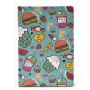 Cuaderno tapa dura estampado Summer 96 hojas 21x14.5 x1u