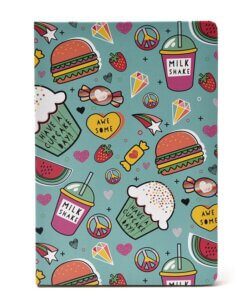 Cuaderno tapa dura estampado Summer 96 hojas 21x14.5 x1u