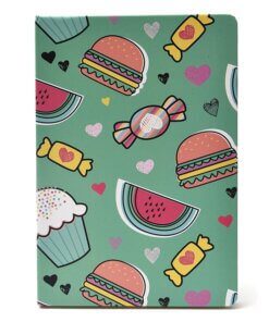 Cuaderno tapa dura estampado Summer 96 hojas 21x14.5 x1u