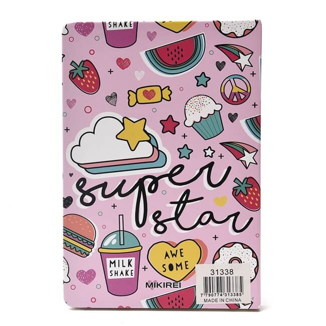 Cuaderno tapa dura estampado Summer 96 hojas 21x14.5 x1u - Imagen 3