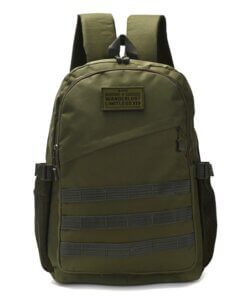 Mochila Active Tactica Negra con un bolsillo y triple hilera de cinta en frente y dos compartimentos 44x32x14.5cm-17 pulg x1u