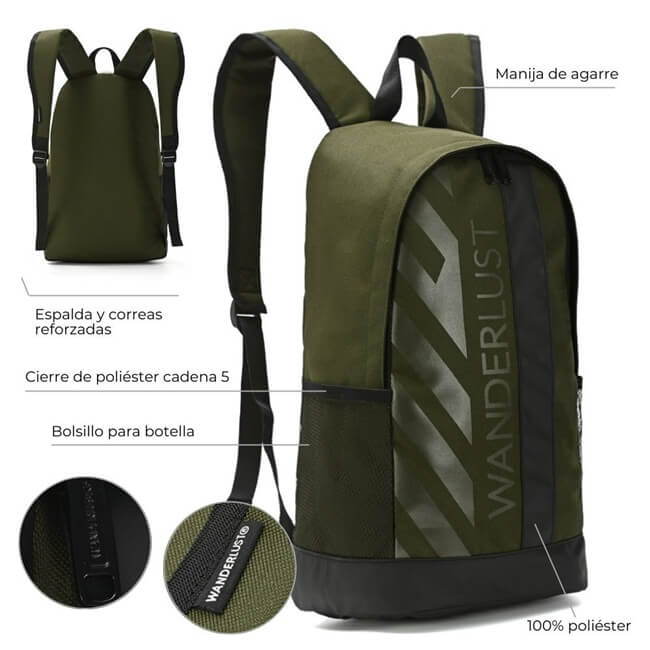 Mochila Urban Mode 45x28.5x17cm 17.5 pulg. x1u - Imagen 12