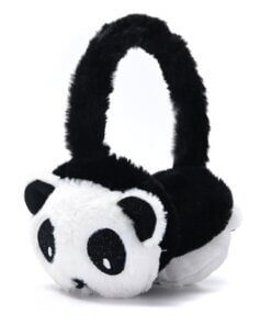 Orejera infantil oso panda piel x1u.