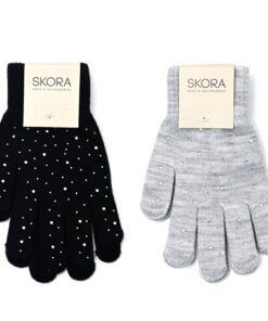 Guante mujer con mini strass 20cm