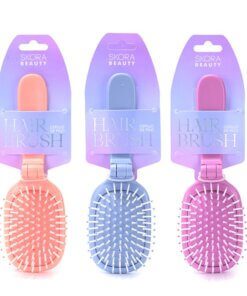 Cepillo neumatico desenredante plegable mango largo x1u