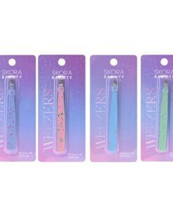 Pack x 3 unidades Pinzas de depilar acero inoxidable colores pastel