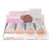 Polvo compacto con espejo y esponja (pack x 4 unidades surtidas)