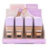 Base de maquillaje fluida envase de vidrio con difusor (pack x 4 unidades surtidas)
