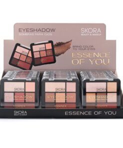 Sombras x 5 tonos + 1 rubor + 1 iluminador (pack x 3 unidades surtidas)