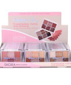 Sombras para ojos combinadas x 6 tonos - caja x 24 unidades surtidas