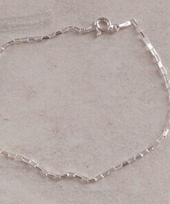 PULSERA DE PLATA BOX 022. LARGO 19 CM. PESO APROX. 1.08 GR.