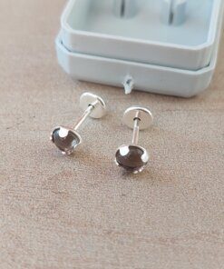 ABRIDOR PLATA PASTILLA ACRÍLICO ENGARZADO CHICA COLOR GRIS