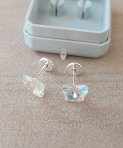 ABRIDOR PLATA MARIPOSA SÍMIL SWAROVSKI COLOR TORNASOL