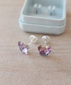 ABRIDOR PLATA MARIPOSA SÍMIL SWAROVSKI COLOR LILA