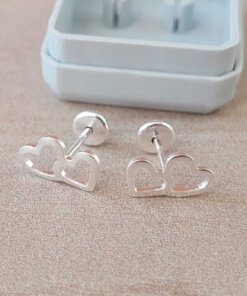 ABRIDOR PLATA CORAZÓN DOBLE CALADO