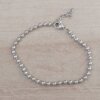 PULSERA DE ACERO DE BOLITAS 3 mm. LARGO 18 CM
