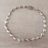 PULSERA DE ACERO ESLABÓN CONECTOR OVAL/SEMILLA. LARGO 18,5