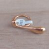 ANILLO DE ACERO DORADO TIPO CHUNKY ABIERTO ALARGADO