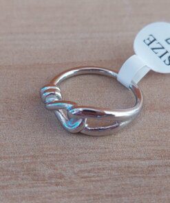 ANILLO DE ACERO TIPO CHUNKY NUDO DE ALAMBRE