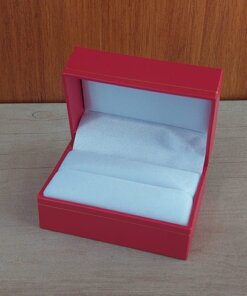 ESTUCHE CARTIER RECTANGULAR PARA DOS ANILLOS X UNID. MEDIDAS 7.4 CM X 4.9 CM