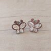 ARO DE ACERO FIGURA MARIPOSA CON STRASS