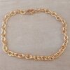 PULSERA DE ACERO DORADO TIFFANY 1.0 LARGO 18 CM
