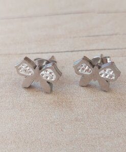 ARO DE ACERO FIGURA MOÑO CON STRASS
