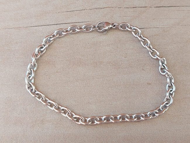 PULSERA DE ACERO TIFFANY 1.0. LARGO 18 CM
