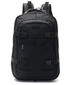 Mochila de viaje GO con expansor. puerto USB. portanotebook y cinta en espalda para carro 46x33x17 cm 18 pulg. Bolsillo recto x1 u