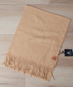BUFANDA LISA COLOR CAMEL 32 X 180 CM