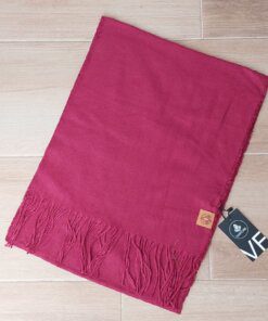BUFANDA LISA COLOR BORDO 32 X 180 CM