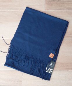 BUFANDA LISA COLOR AZUL 32 X 180 CM