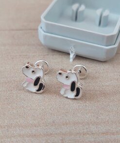 ABRIDOR PLATA ESMALTADO PERRO PERFIL