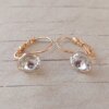 ARO DE ACERO DORADO BRISURA CON COPITA STRASS CRISTAL 9 MM
