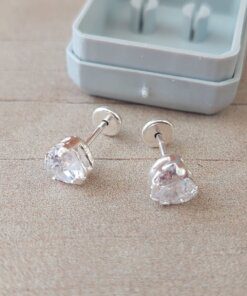 ABRIDOR PLATA CORAZÓN CUBIK ENGARZADO BLANCO