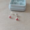 ABRIDOR PLATA ESTRELLA MINI CON STRASS ROJO