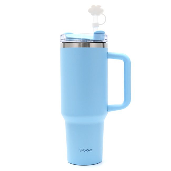 Vaso termico Skora con bombilla y tapón nube 1200ml x1u - Imagen 3