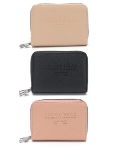 Billetera Nador doble cierre 13x10x4cm x1u