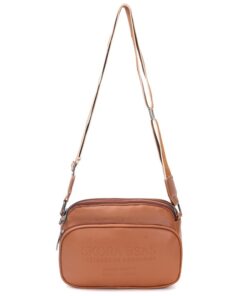 Bandolera Nador cierre decorativo con bolsillo frontal 25x17x7cm x1u