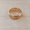 ANILLO DE ACERO DORADO DRAGÓN CELTA ENTRELAZADO