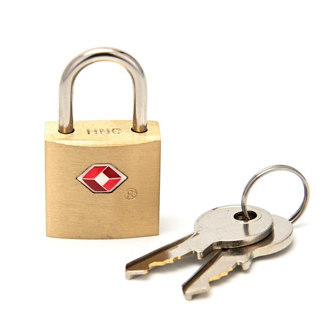 Candado con llave TSA 21x38x11 mm x1u