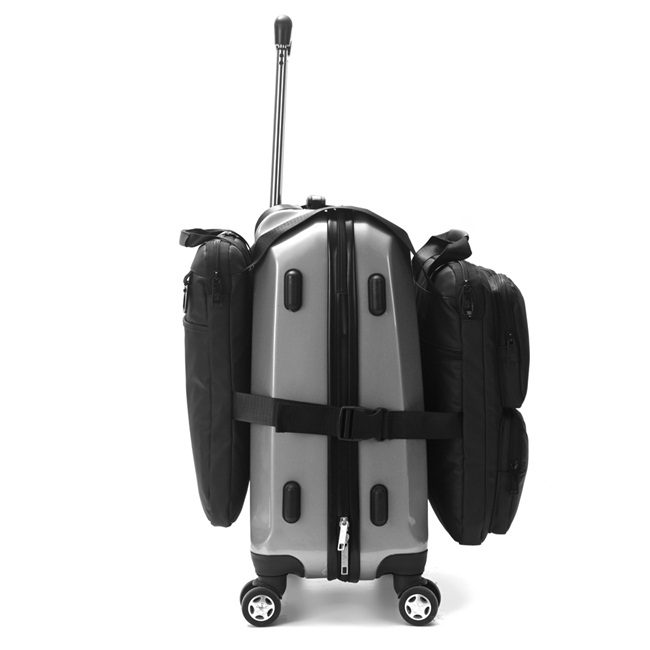 Organizador externo Wanderlust para valijas 20 pulg.con multiples bolsillos ajustable 31,5x39x3,5 cm x1u - Imagen 7