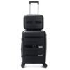 Set Valijas SKORA BS AS HARD PP Negro 20 y Beauty Case ,doble rueda fija, expandible y cerradura de combinacion x1u