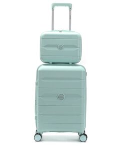 AS Hard PP Aqua 20 y Beauty Case ,doble rueda fija, expandible y cerradura de combinacion x1u