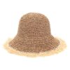 Sombrero capelina tejida simil crochet x1u